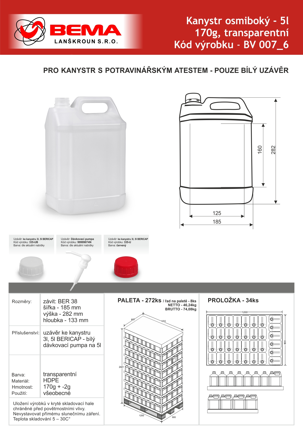 kanystr 5l BEMA 170G osmiboky 16-07-2025